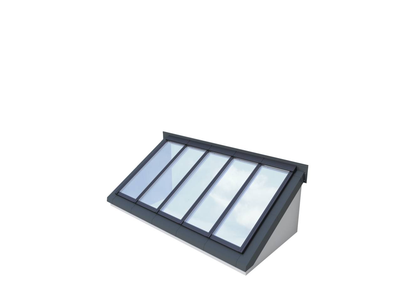 VMS Wall Mounted Longlight 5-45° - Rooflight