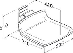 Shower seat PLUS 310 fixed height - R7304