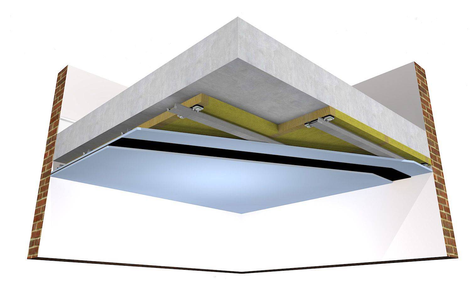 ReductoClip Concrete Ceiling System