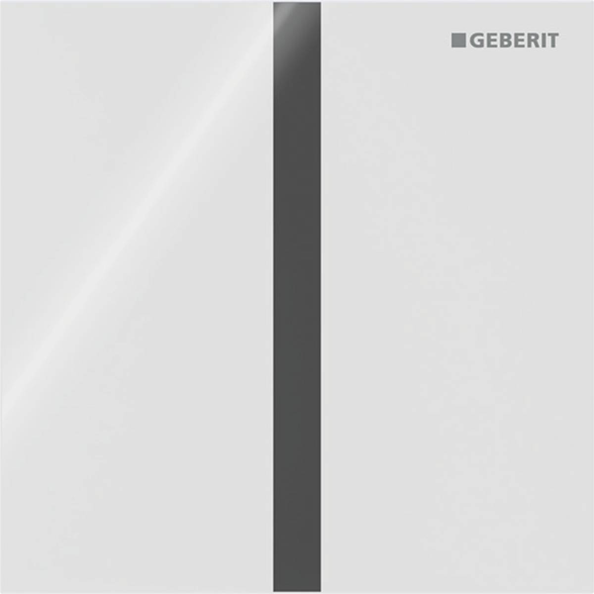 Geberit urinal flush control with electronic flush actuation, battery operation, Type 40 cover plate, round