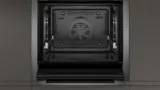 Single oven Slide & Hide door Graphite grey trim N50