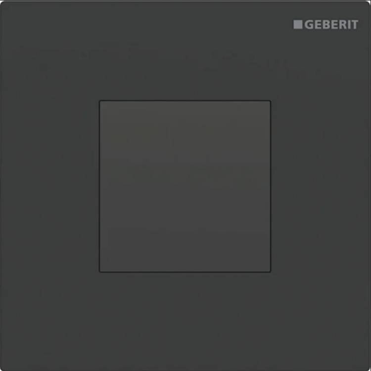 Geberit urinal flush control with electronic flush actuation, battery operation, Type 20 (ex Type 30) cover plate, square