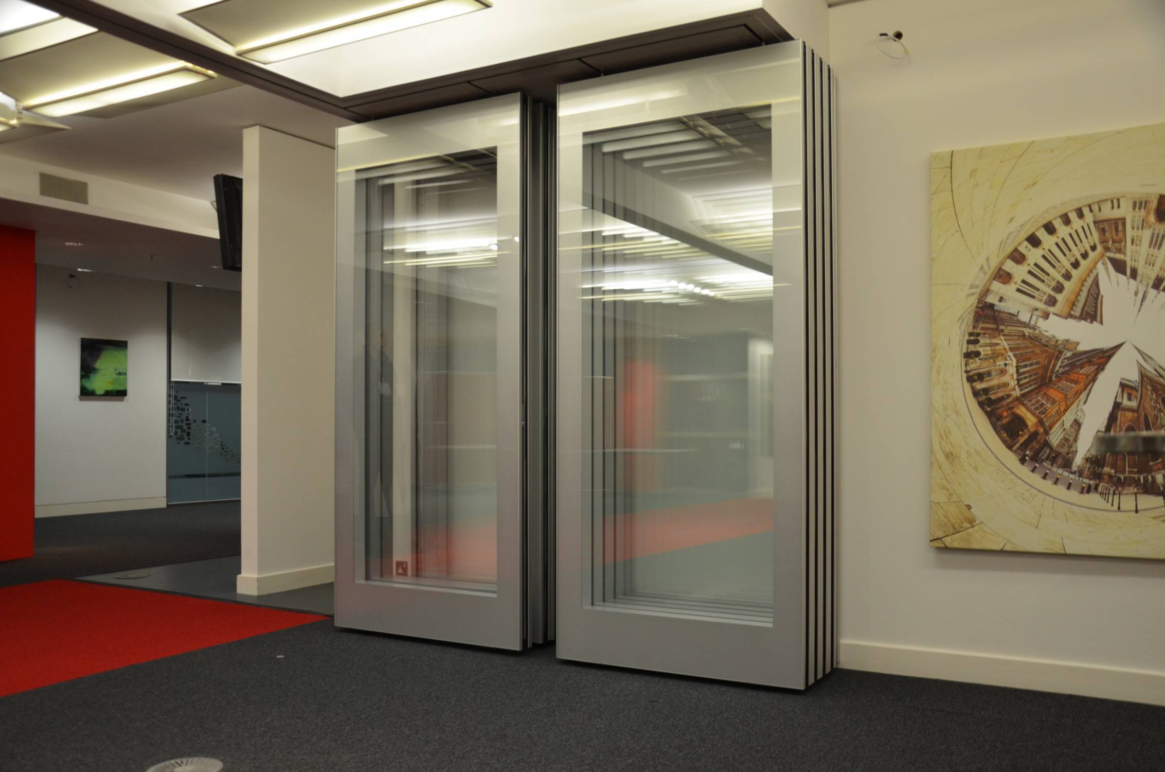 Type RG Plus glazed acoustic movable wall  