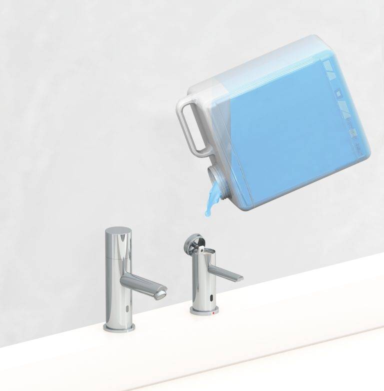 Lotus Top-Fill Soap Dispenser - Top-Filling Automatic Soap Dispenser