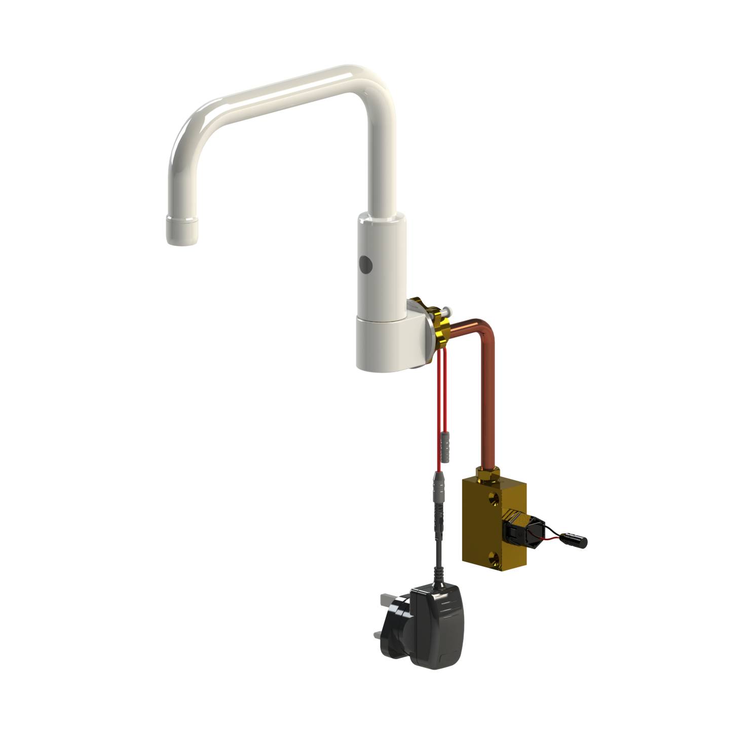 Wall Mounted Fixed Temperature Sensor Tap