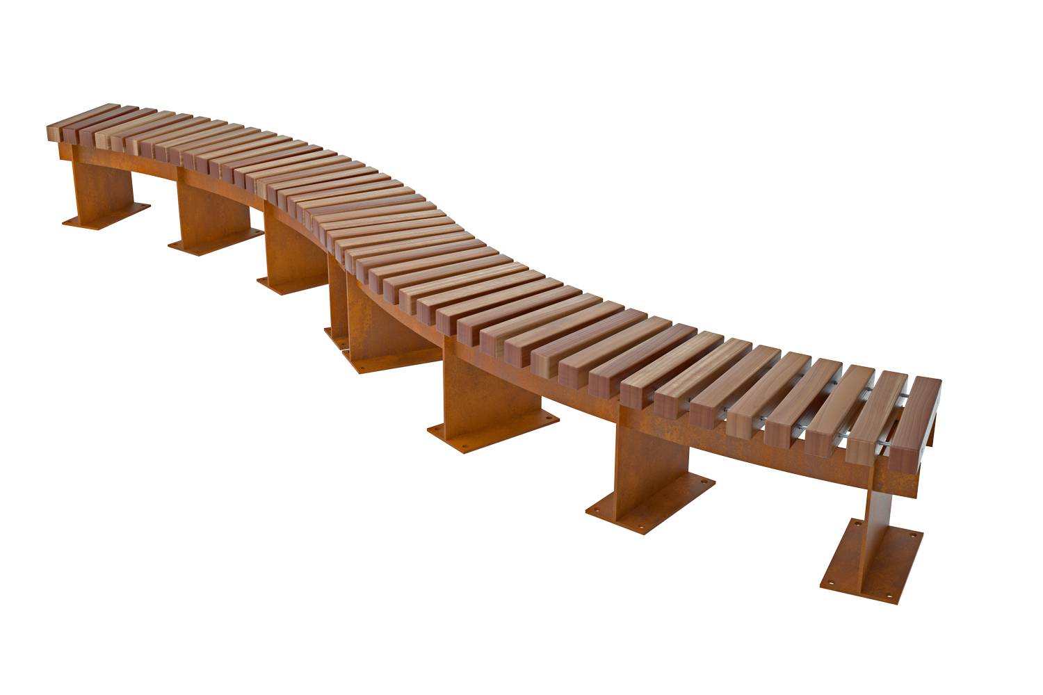 Integrated Timber Benches - Timber bench systems
