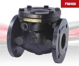 FM469 Check Valve Swing Pattern