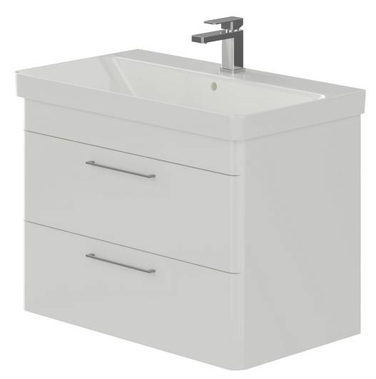 Layla 80 cm 2 Drawer Wall Hung Vanity Unit