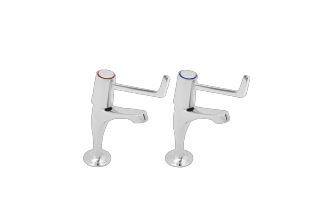 Lever Operated Pillar Taps with 6" Levers