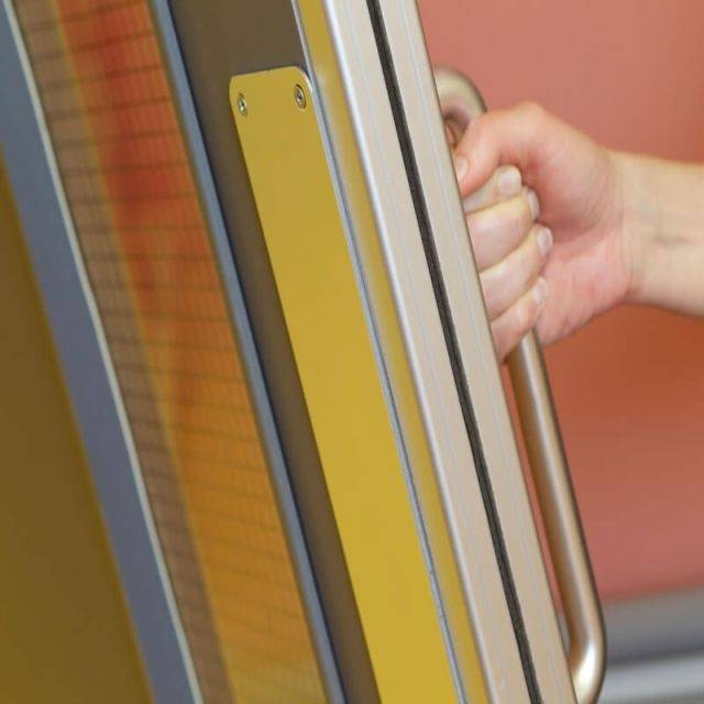 Aluminium Door Edge Guards Fire Rated - Square Profile