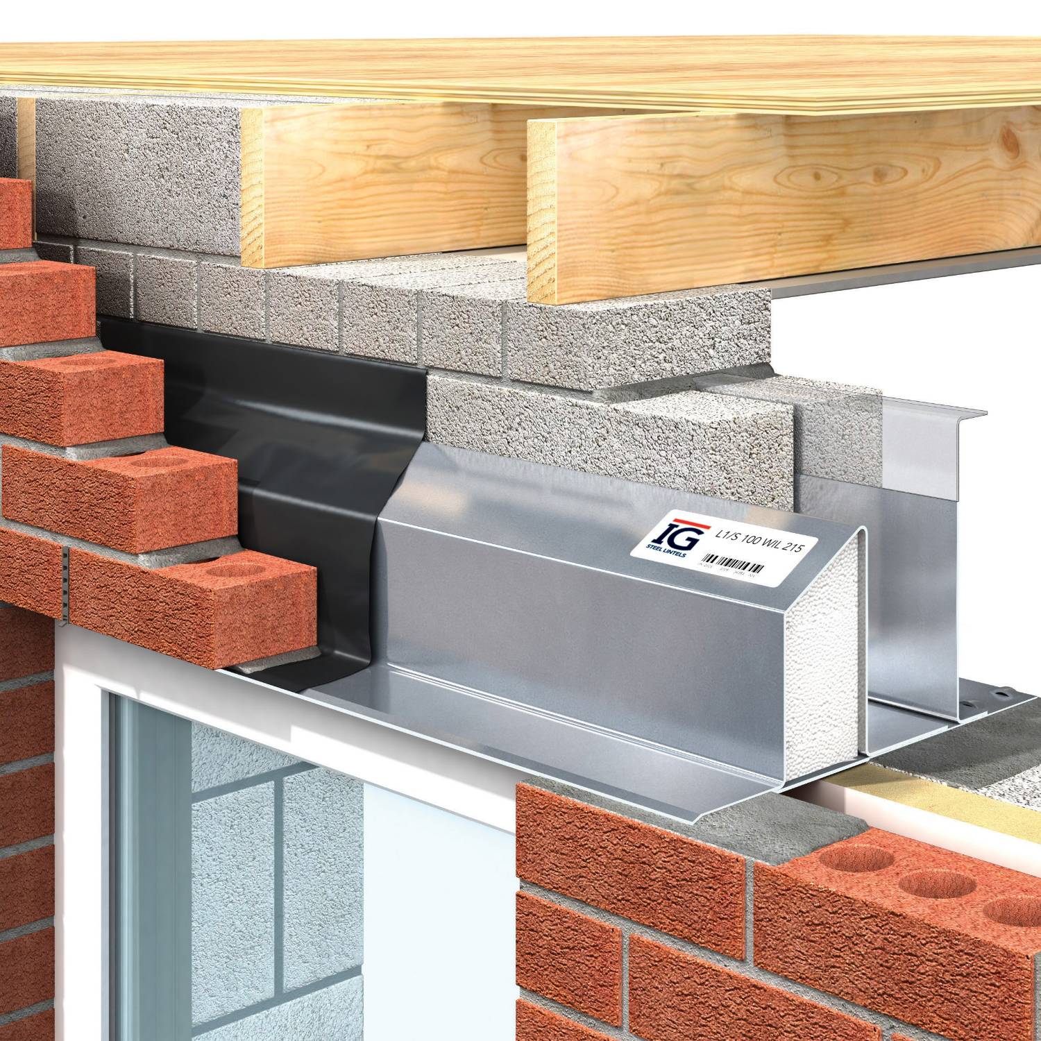 IG Cavity Wall Lintels - Wide Inner Leaf - Standard/ Heavy/ Extra Heavy/ Extreme