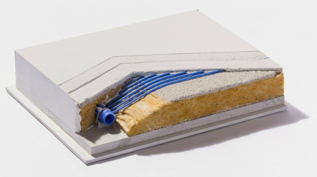BASWA Cool - seamless acoustic plaster system with integrated radiant heating and cooling  - Acoustic plaster