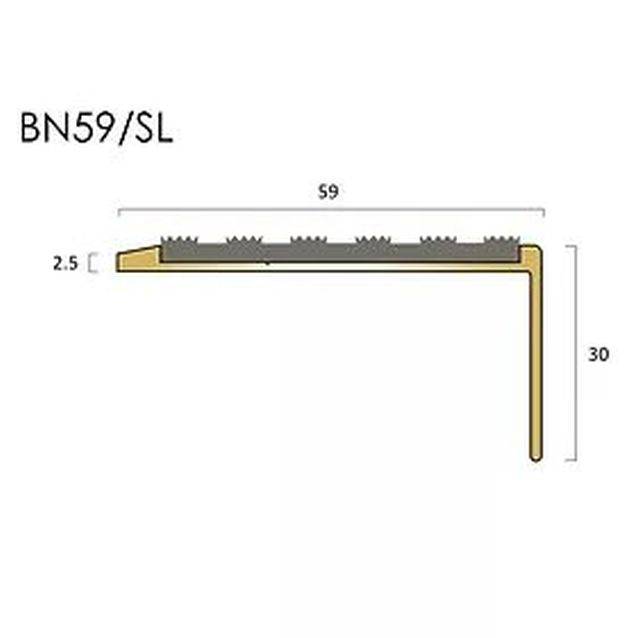 BN59SL Brass Stair Nosings