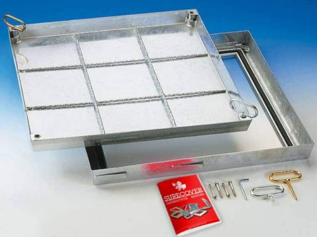 Floor Door Heavy Duty Galvanized Steel Floor Hatch - 250 kN/400 kN - SBVS