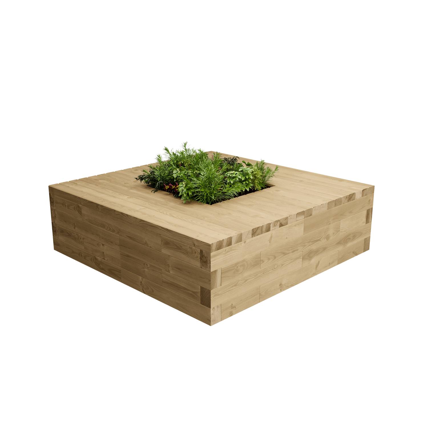WoodBlocX Lomond Planter Bench