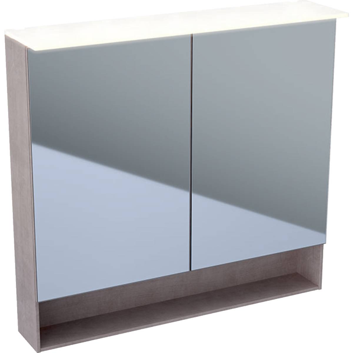 Acanto Mirror Cabinet with Lighting and Two Doors
