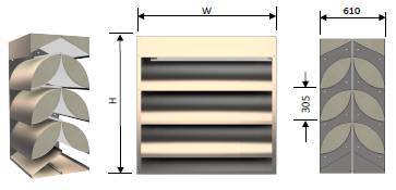 Carbon Steel Acoustic Louvres