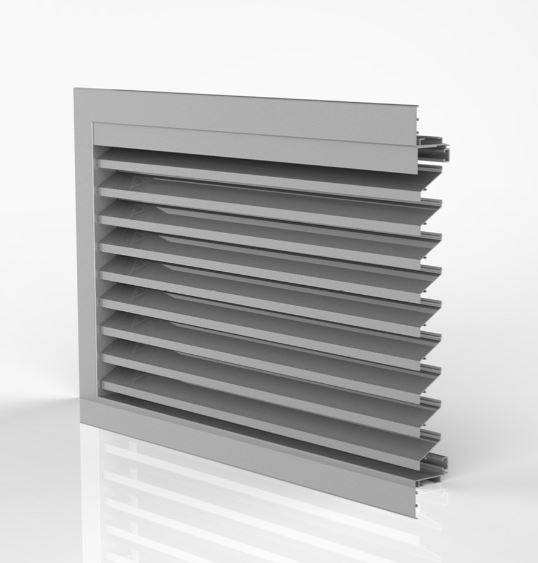 DucoGrille Classic G 45HP - Recessed Aluminium Wall/ Window Louvres