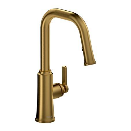 Trattoria Single Lever Kitchen Mixer With Pull Down Spray and square shaped spout - Kitchen Mixer Tap