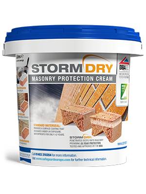 Stormdry Masonry Protection Cream - The Only BBA Certified Brick Waterproofer - Proven 25 Year Protection Against Penetrating Damp 