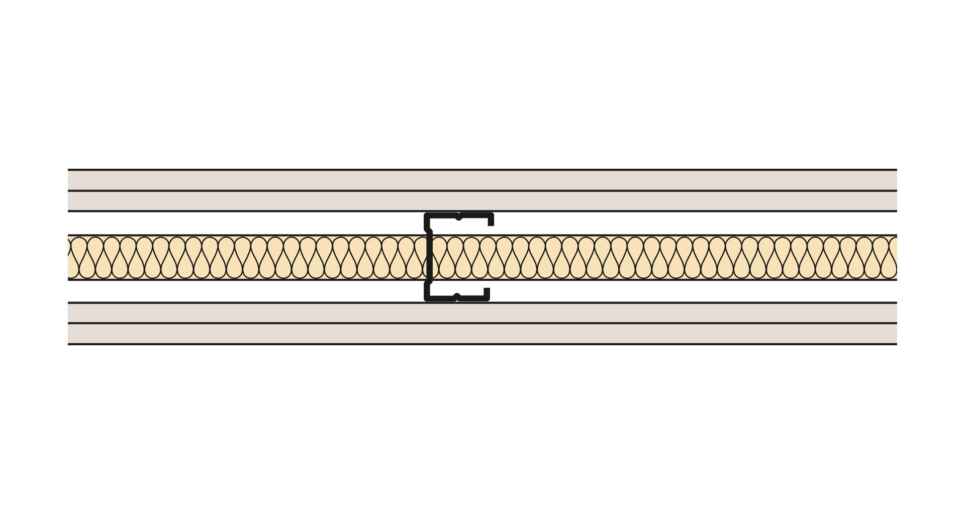 Siniat Single Frame Metal Stud Partition CS50R-212St-25G - Metal Stud Partitioning