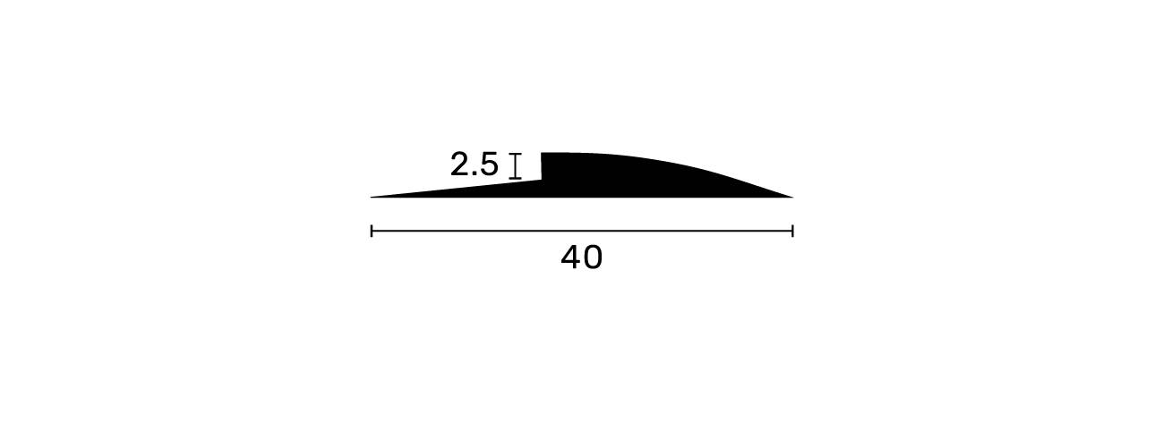 Flooring Transitions Ramps and Diminishing Strips, Range 0 mm to 10 mm 