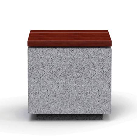 Benito Kube Madera Concrete Bench