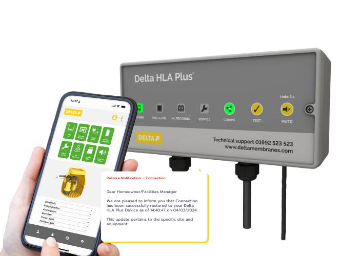 Delta HLA Plus - Foul Water/800 Series: High-Water Level Alarm and Monitoring System