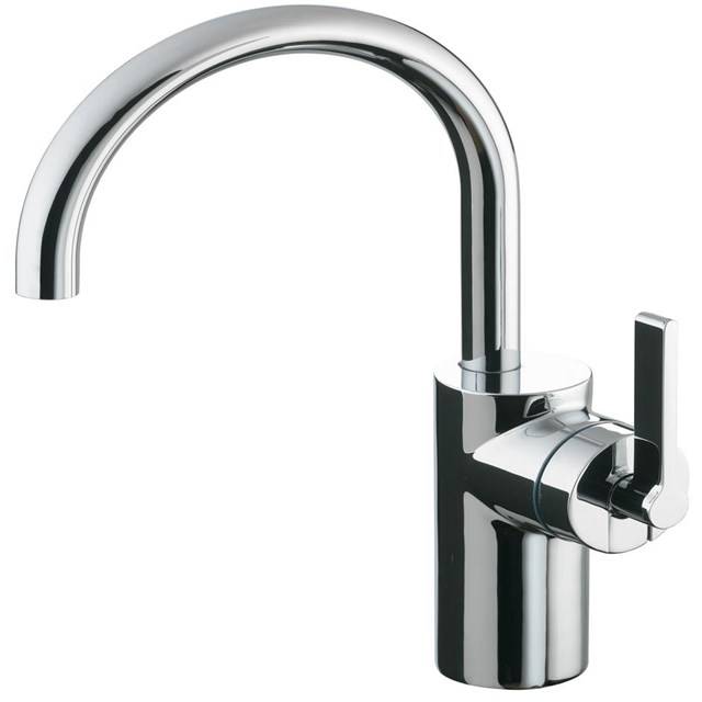 Silver Single Lever Vessel Basin Mixer