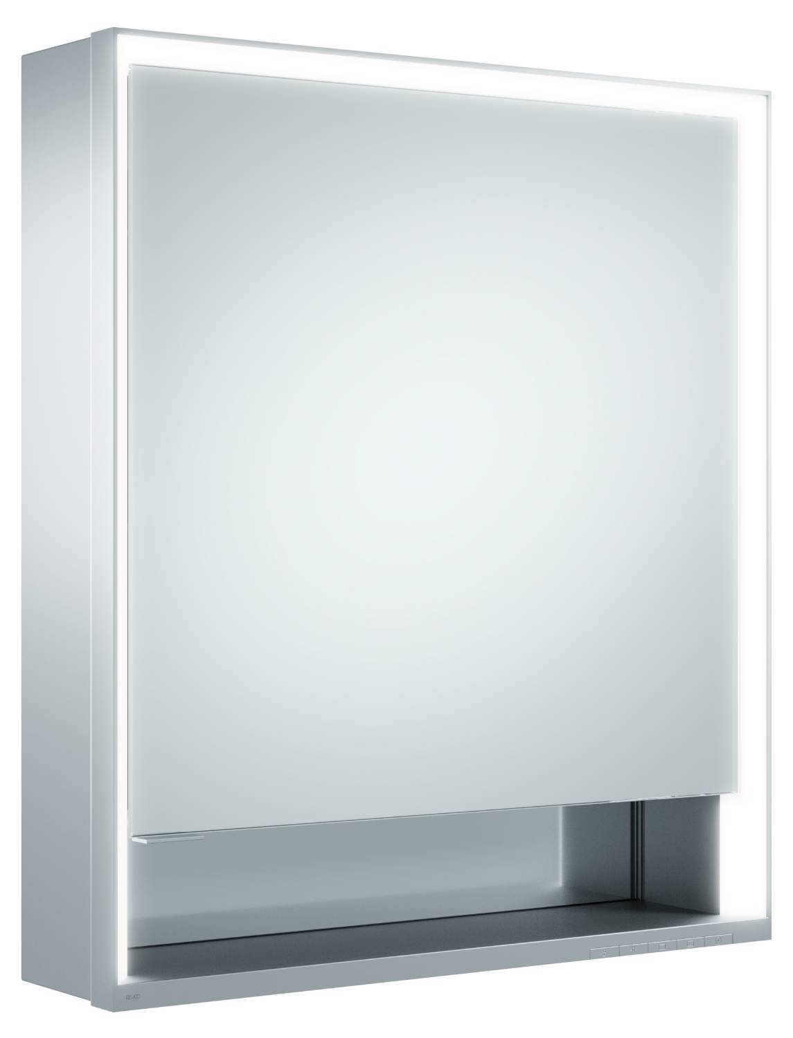 Bathroom Mirror Cabinet - (1 Door) with Lighting - Recessed & Wall Mounted options - ROYAL LUMOS - Mirror cabinet