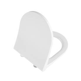 231-003-009- Universal Slim Soft WC Seat-DP-White-Round - Toilet Seat