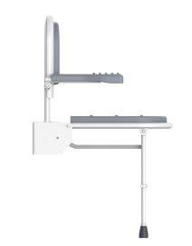 I.Care Shower Chair With Back Rest Arm And Leg (Grey)