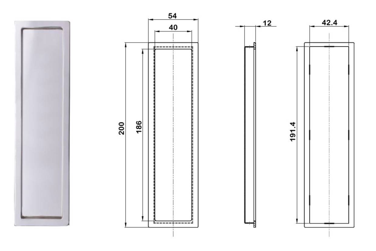 Premium Range Flush Slimline Pull Handles - Pull Handles (CFP17/ CFP18) - Flush Pull Handle