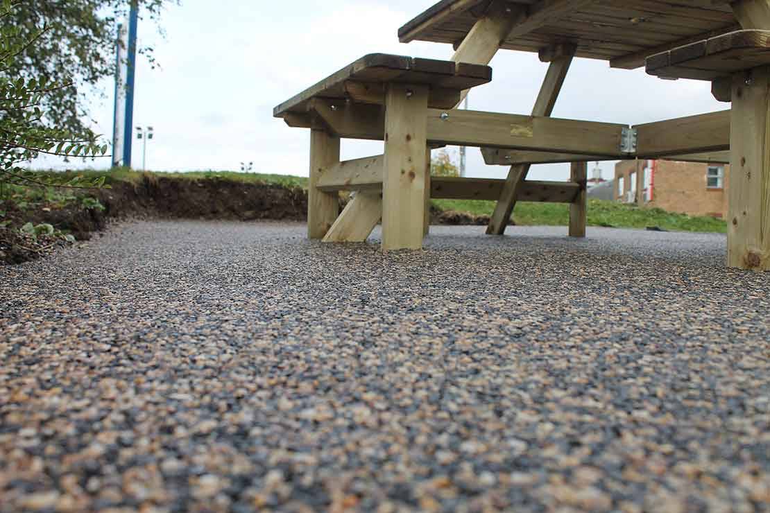 Addaflex-R Rubber and Aggregate Resin Bound Porous Surfacing