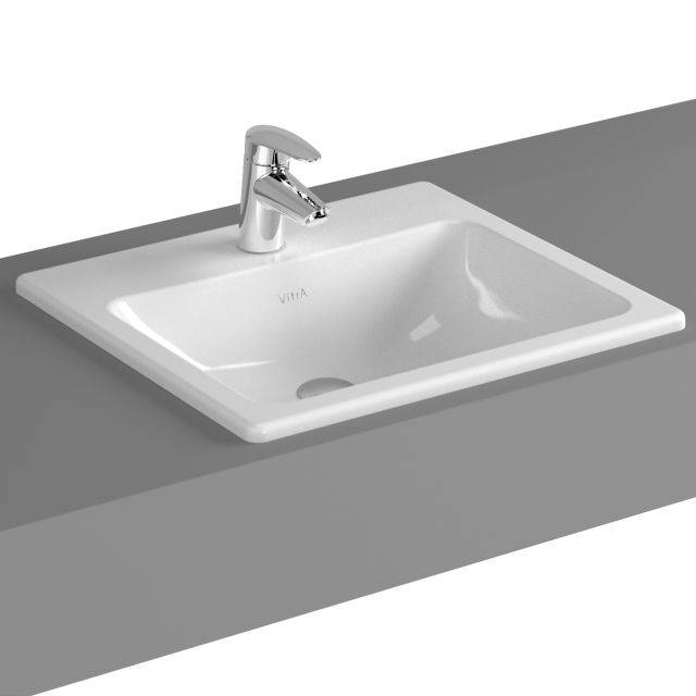 VitrA S20 Counter-top Basin, 50 cm, Square, 5464