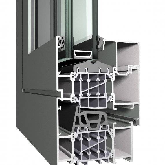 Aluminium Window CS 86 HI Concept System