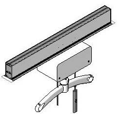 Straight B-Rail System With Hoist