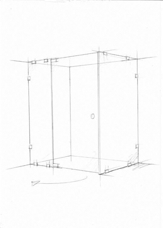 Beyond Bespoke PDR Shower Enclosure - Hinged Door with Inline and Return Panel