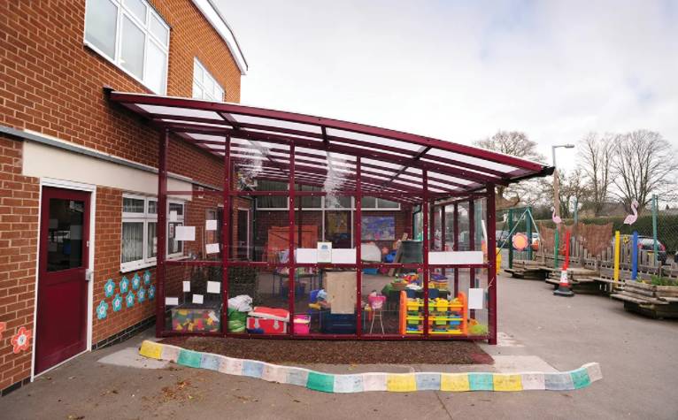 Newcastle Asymmetric Canopy - Canopy and open sided shelter