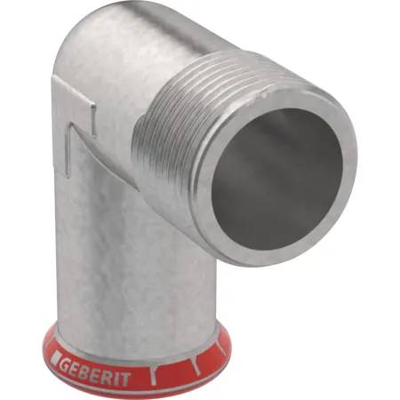 Geberit Mapress Carbon Steel Elbow Adaptor 90° With Male Thread