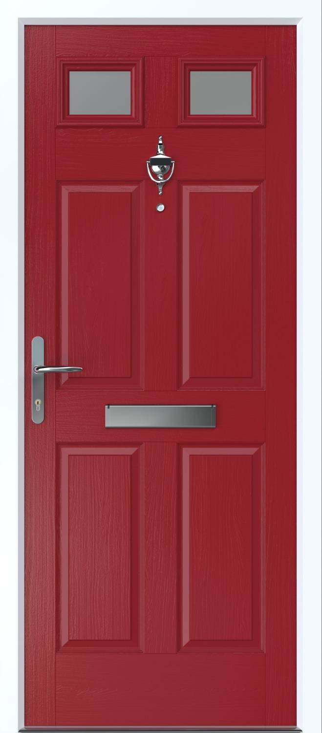 4 Panel 2 Square - Fire and Security Doorset (Open In)