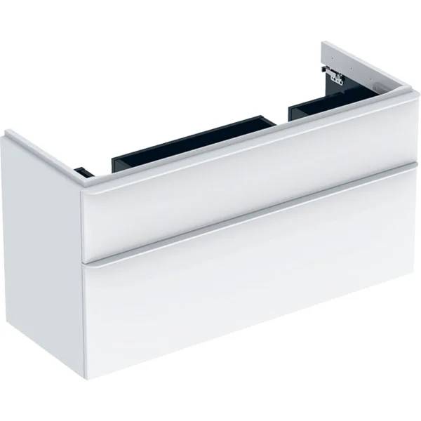 Geberit Smyle Square Cabinet For Double Washbasin, With Two Drawers - Cabinet