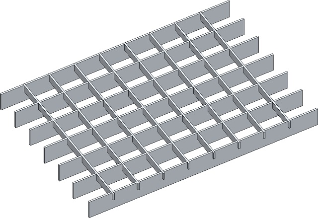 Open Grid Flooring - Stainless Steel