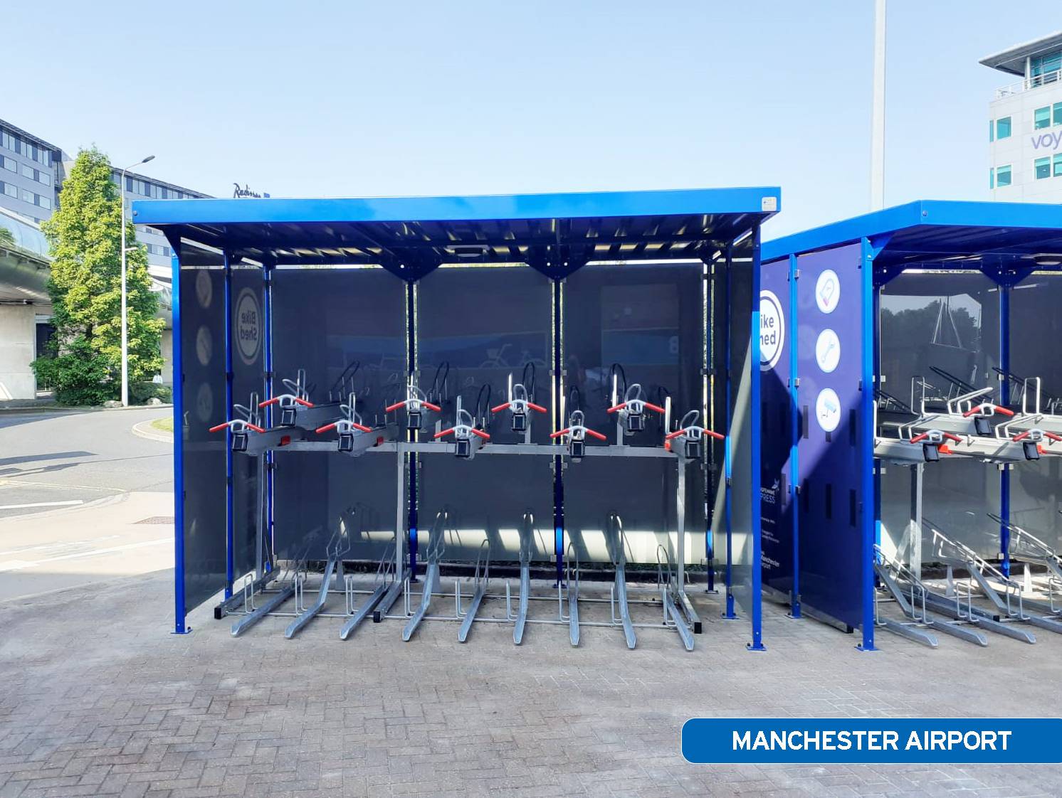 FalcoZan-180 Cycle Shelter - Open Fronted Timber/ Steel Cycle Shelter