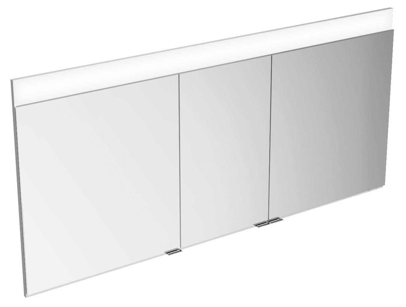 Bathroom Mirror Cabinet - (3 Door) with Lighting - Recessed & Wall ...