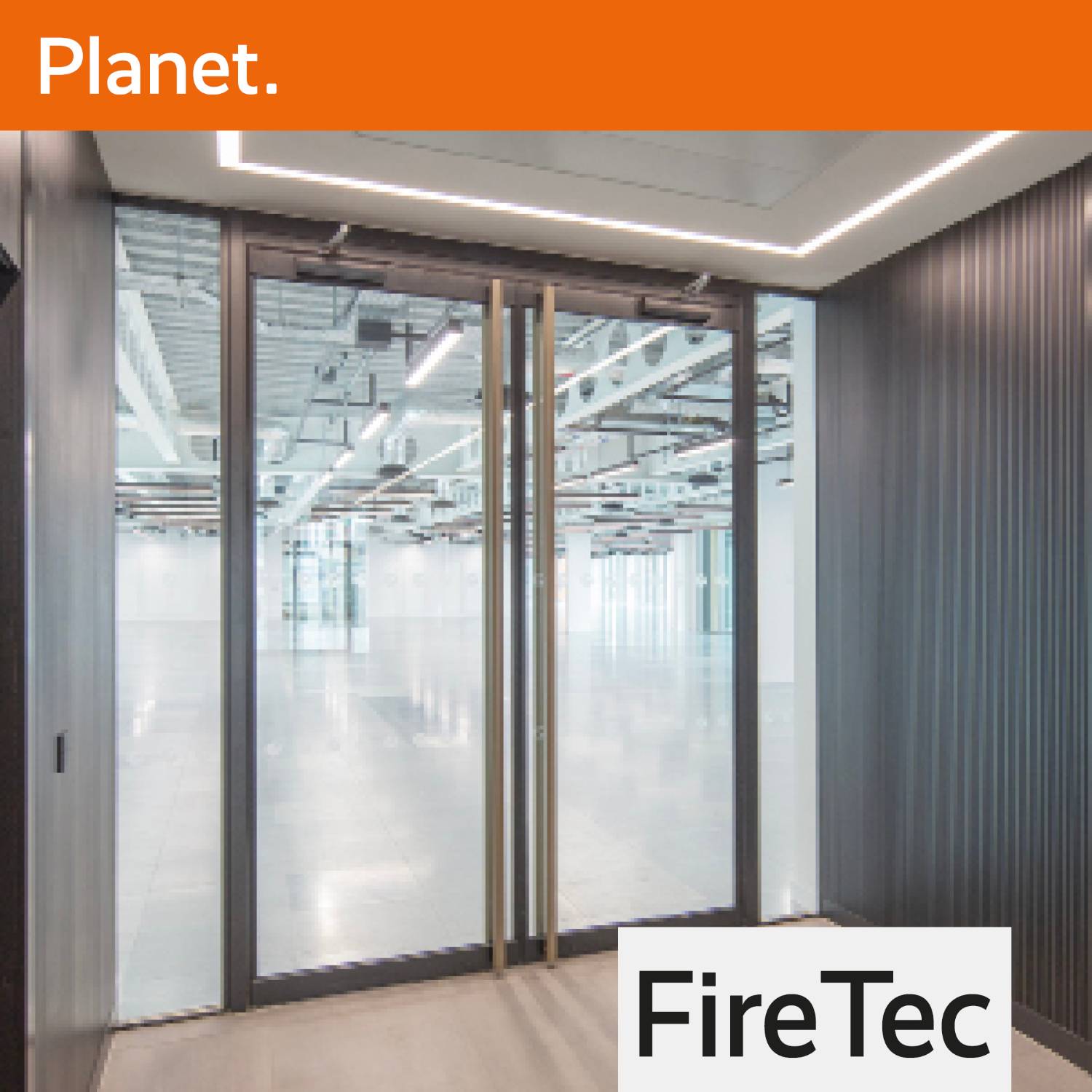 FireTec E60 Single Glazed Fire Rated Partition System (Box and Bead) and Doorset