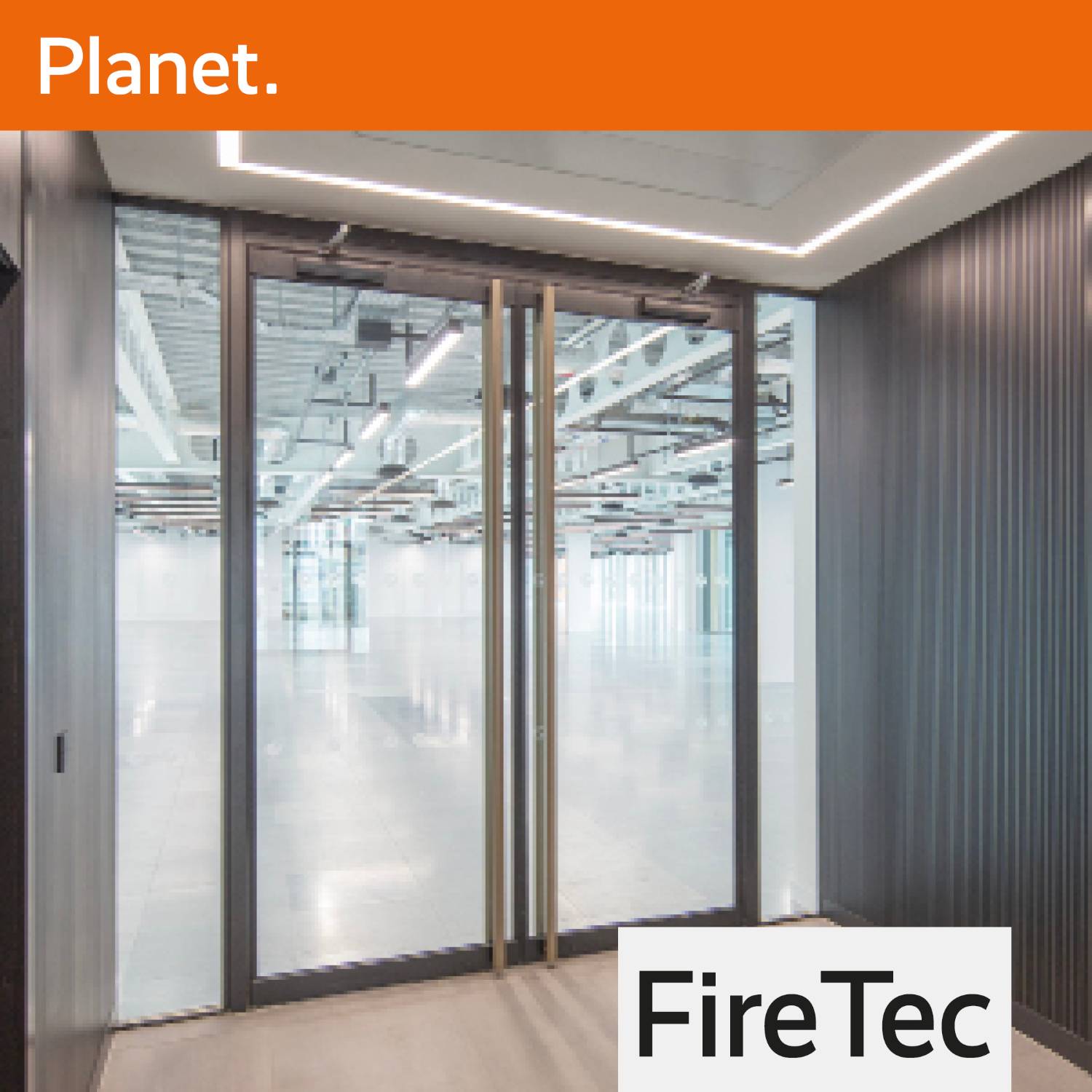 FireTec Ei60 Single Glazed Fire Rated Partition System (Micro Channel) and Doorset