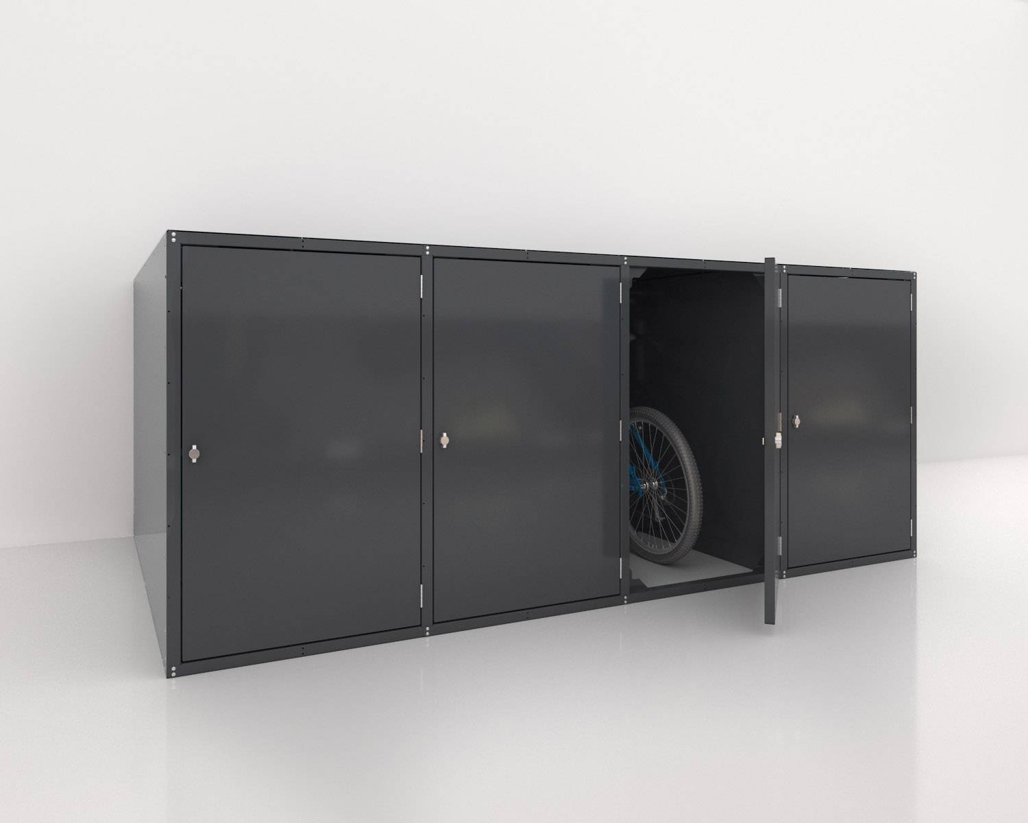 Cycla Bike Locker Horizontal – Single-Sided