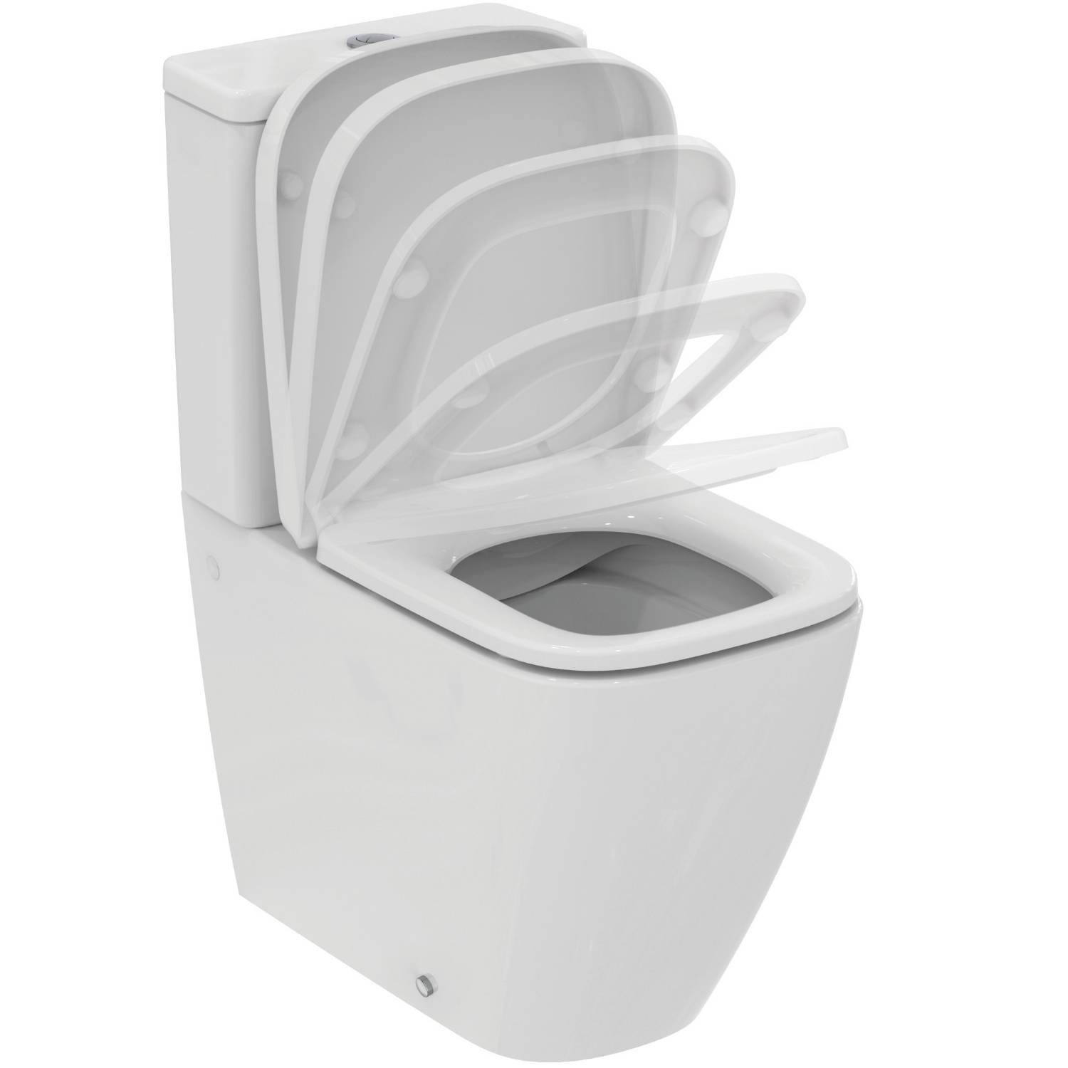 i.life S Compact Close Coupled Back To Wall Toilet - Back-to-Wall Toilet Bowl