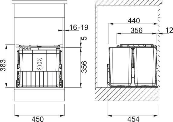 Franke Sorter Waste Management Sorter - Waste Bin